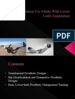 Rehabilitation For Adults With Lower Limb Amputation