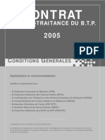 Sous-Traitance 2005 Conditions Générales