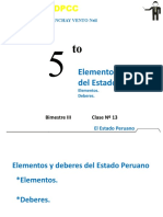 CLASE_13_DPCC_5TO_Estado Peruano_Elementos