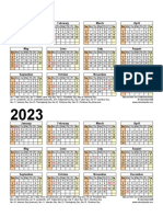 Two Year Calendar 2022 2023 Portrait Stacked