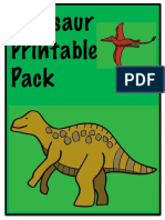 Dinosaur Printable Pack KWG A PDF