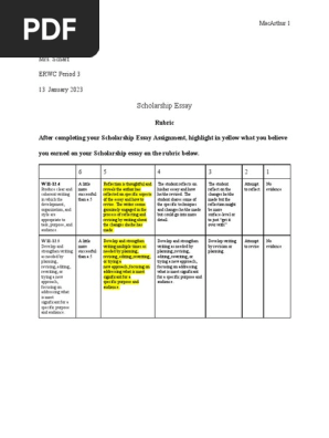scholarship essay