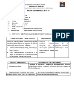 Sesión de Aprendizaje 04 - 5to Grado