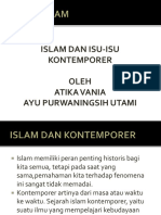 Islam Dan Isu-Isu Kontemporer Oleh Atika Vania Ayu Purwaningsih Utami