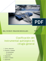 Instrumental Quirúrgico: Dra. Yocelyn Fragoso Degollado