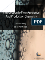 Flow Assurance & Production Chemistry Online Training 20-21 March