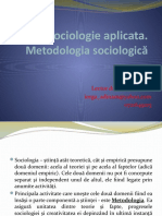 II. Metodologia Sociologică