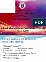 Department of Education: School Management Committee Meeting