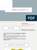 Business Analytics - Ii