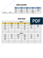 Jadwal Jaga Kantin