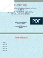 Filsafat Ilmu: Tingkat Pengetahuan Siswa Sma Negeri 2 Sleman Terhadap Permainan Sepakbola TAHUN AJARAN 2012/2013