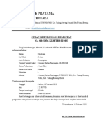 Klinik Pratama Loka Husada: Surat Ketersngan Kematian No. 010 /SKM-KLH/TBB/II/2023