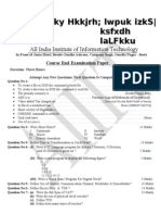 Annual Examination Paper Computer Operator - 015