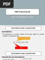 Pre Calculus Notes PDF