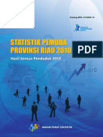 ID Statistik Pemuda Provinsi Riau 2010 Hasil Sensus Penduduk 2010 PDF