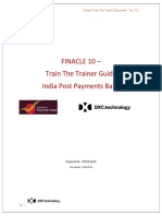 Finacle 10 - Train The Trainer Guide India Post Payments Bank