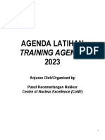 Training Agenda for Radiation Safety and Health in 2023