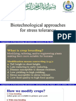 Biotechnolgical Approach For Stress Tolreance