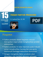 Modul Pasar Faktor Produksi