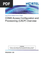 CDMA Access Configuration and Provisioning (CACP) Overview