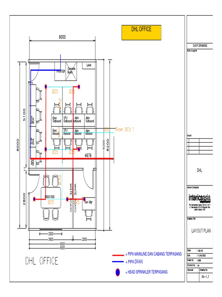 DHL Office Layout Plan | PDF