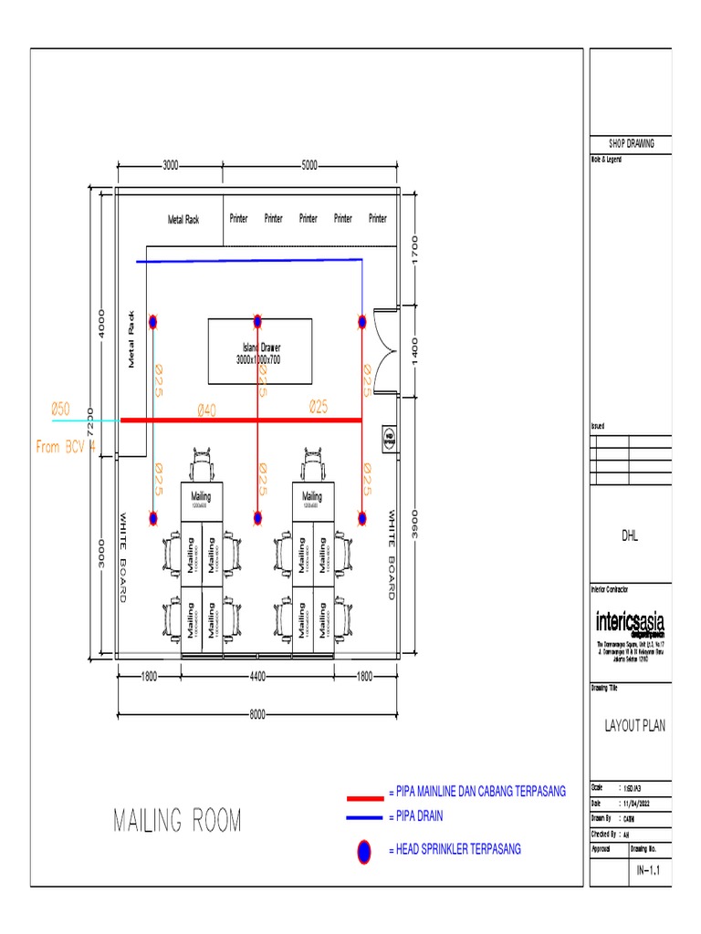 2 Mailing Room Mapping PDF Graphic Design