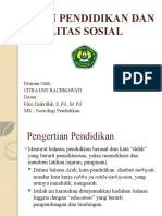 Peran Pendidikan Dan Mobilitas Sosial