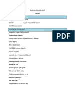 MSDS Glycerin