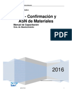 SUS Confirmacion y ASN de Materiales