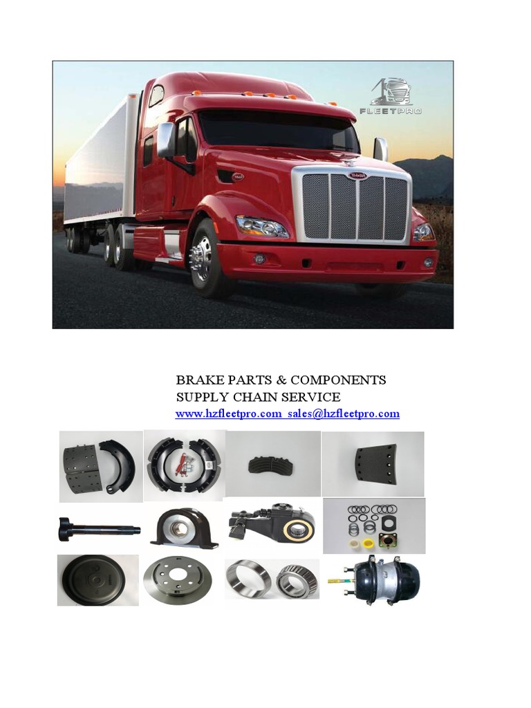 Brake Parts & Components Supply Chain Service | PDF | Axle | Brake
