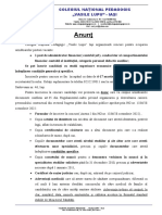 Anunţ: Colegiul Na Ional Pedagogic Ț Vasile Lupu" - Iaşi