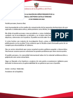 27.02.2022 - Mensaje A La Nación Presidente Pedro Castillo PDF