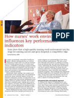 How Nurses' Work Environment Influences Key Performance Indicators