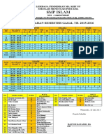 JADWAL PELAJARAN SEMESTER GASAL TH 15-16 New