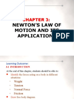 Newton'S Law of Motion and Its Applications