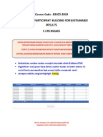 Course Code: EBSC5-2019 Course Name: Participant Building For Sustainable Results 5 CPD Hours