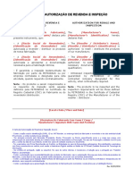 Modelo de Autorizacao de Revenda e Inspecao