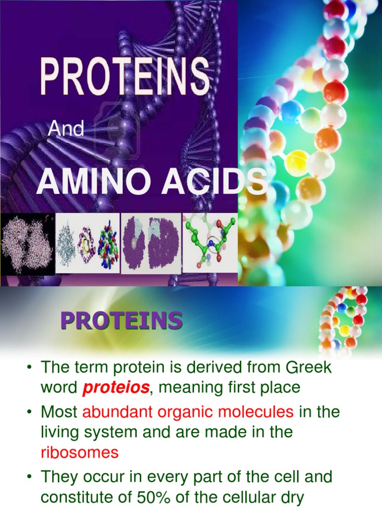 BIOCHEMISTRY OF PROTEINS &Amino AcidsINTRODUCTION (1)converted PDF