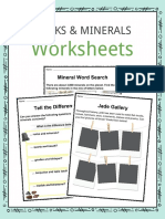 Rocks and Minerals Worksheet