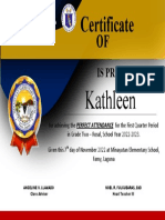 WITH HONORS Certificate Template