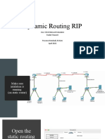 Dynamic Routing RIP: Use CISCO Network Simulator Packet Treacert Puwono Hendradi, M.Kom April 2022