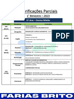 Verificações Parciais: 1° Bimestre - 2023