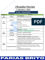 Verificações Parciais: 1° Bimestre - 2023