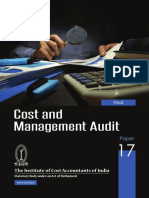 Cost and Management Audit: The Institute of Cost Accountants of India