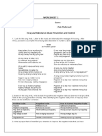 DRUG EDUCATION ACTIVITY October 09 2021