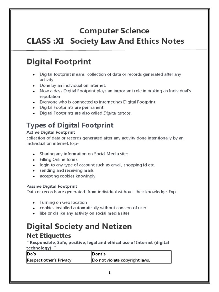 Society Law and Ethics & Cyber Law-Notes | PDF | Phishing