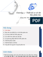 3. Thiết kế cơ sở dữ liệu phân tán