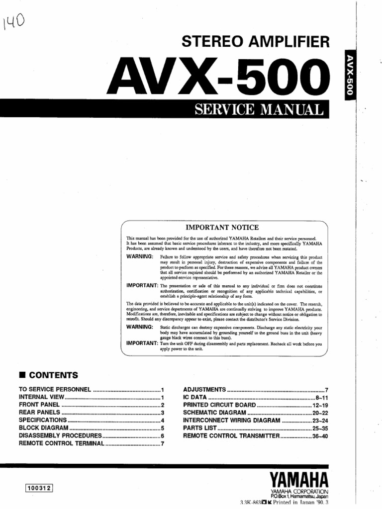 AVX500 PDF