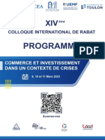 Programme du colloque international de Rabat 2023