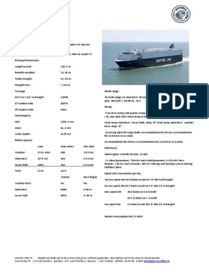 M/V Norsky: - Member of Spliethoff Group, PDF, Transport